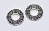 10 pcs Antique Silver Coiled Round Ring Pendant Charms 27mm