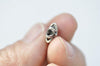 20 pcs Antique Silver Rondelle Flower Beads 9x9mm A5084