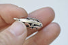 10 pcs Antique Silve 3D Filigree Drop Teardrop Charms 13x21mm