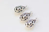 10 pcs Antique Silve 3D Filigree Drop Teardrop Charms 13x21mm