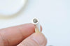 2 pcs S999 Sterling Silver Textured Curved Tubes 42mm