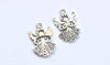 20 pcs of Antique Silver Angel Charms 14x20mm