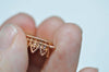 4 pcs Shiny Gold Tone Brass Oval Filigree Flower Base Settings Connector Match 10x14mm Cameo