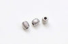 30 pcs of Antique Silver Filigree Flower Drum Beads 6mm