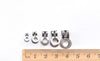 10 pcs 304 Stainless Steel Ball Chain Double Ring Link Loop Connectors 1.5mm-10mm