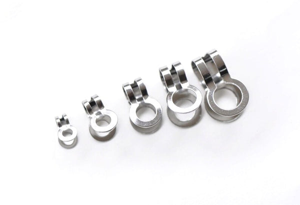 10 pcs 304 Stainless Steel Ball Chain Double Ring Link Loop Connectors 1.5mm-10mm