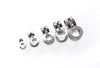 10 pcs 304 Stainless Steel Ball Chain Double Ring Link Loop Connectors 1.5mm-10mm
