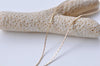 6.6ft (2m) of 18K Champagne Gold Flat Cobra Snake Chain Size 0.5mm