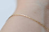 6.6ft (2m) of 18K Champagne Gold Flat Cobra Snake Chain Size 0.5mm