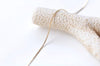 6.6ft (2m) of 18K Champagne Gold Flat Cobra Snake Chain Size 0.5mm