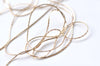 6.6ft (2m) of 18K Champagne Gold Flat Cobra Snake Chain Size 0.5mm