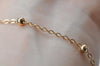 3.3ft (1m) Fancy Satellite Chain 18K Champagne Gold Plated Brass Ball Cable Chain