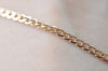 16ft (5m) KC Light Gold Flat Curb Chain Soldered Links 2.3mm A4950