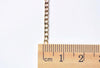 16ft (5m) KC Light Gold Flat Curb Chain Soldered Links 2.3mm A4950