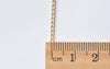 6.6ft (2m) of 18K Champagne Gold Curb Chain Soldered Links Size 1.8mm