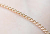 6.6ft (2m) of 18K Champagne Gold Curb Chain Soldered Links Size 1.8mm