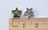 50 pcs Antique Bronze/Silver Star Spacer Beads 8mm