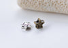 50 pcs Antique Bronze/Silver Star Spacer Beads 8mm