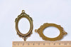 5 pcs Metal Oval Base Settings Pendant Tray Match 30x40mm Cabochon