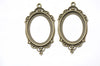 5 pcs Metal Oval Base Settings Pendant Tray Match 30x40mm Cabochon