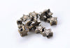 50 pcs Antique Bronze/Silver Star Spacer Beads 8mm
