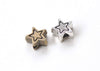 50 pcs Antique Bronze/Silver Star Spacer Beads 8mm