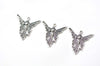 10 pcs of Antique Silver Large Butterfly Fairy Charms 37x38mm