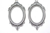 5 pcs Metal Oval Base Settings Pendant Tray Match 30x40mm Cabochon