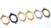 5 pcs Metal Oval Base Settings Pendant Tray Match 30x40mm Cabochon