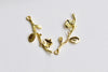 Gold Tree Branch Charms Pendants 13x41mm Set of 10 A3373