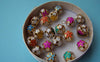 10 pcs Enamel Bell Charms Assorted Color 12mm/14mm/18mm