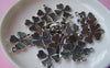 10 pcs Antique Silver 4 Leaf Clover Lucky Flower Charms  A1118