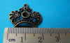 10 pcs Antique Bronze Crown Pendants Charms 22x23mm A777