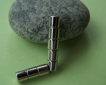 6 sets Gunmetal Black Magnetic Tube Bar Closure Clasps 4.5x7mm A2737