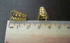 100 pcs Gold Plated Filigree Bead Caps 10x16mm A2042