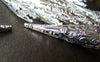50 pcs Silver Filigree Cone Long Bead Caps 8x41mm A2052