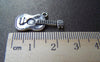 Antique Silver Guitar Music Instrument Charms Set of 10  A1663