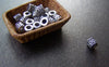 50 pcs Antique Silver Cylinder Spacer Tube Beads Connectors A958