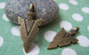 10 pcs Antique Bronze Triangle Arrow Symbol Charms 16x31mm A1436