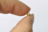 50 pcs Gold Stick Pin Bottom Clutch Rubber Stopper Backs A8717