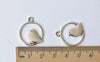 20 pcs of Antique Silver Bird Ring Connector Charms 18x20mm A827