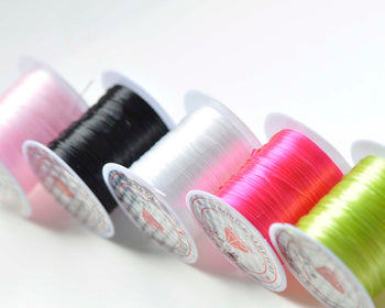 One Spool Strong Stretchy Elastic Cord Beading String 0.8mm