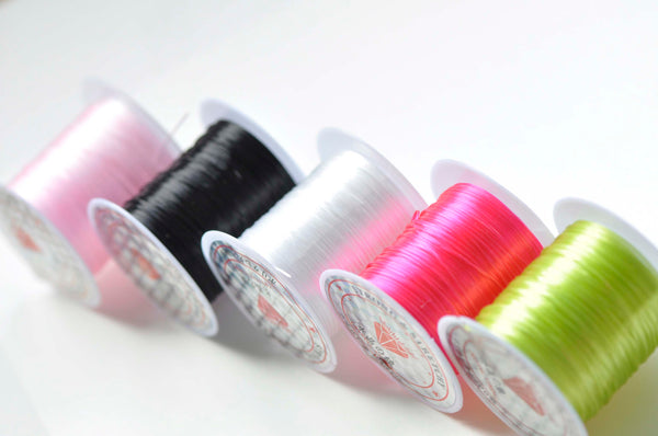 One Spool Strong Stretchy Elastic Cord Beading String 0.8mm