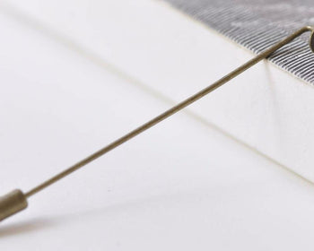 10 pcs Antique Bronze Stick Pin Clutch  With 6mm Pad A5015