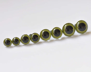 10 pcs Green Round Transparent Amigurumi Toy Animal Eyes
