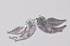 4 pcs Antique Silver Flat Swallow Dove Bird Pendants Charms A2736