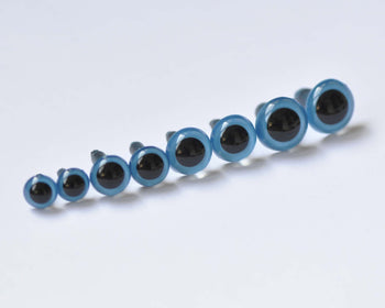 10 pcs High Quality Blue Round Animal Toy Eyes