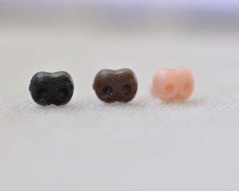 5 pcs 6x8mm (0.23"x0.31") Toy Animal Safety Nose Come With Washers