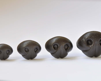 5 pcs Dark Brown Dog Nose Come with Washers