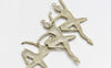 Antique Bronze/Silver Ballerina Charms  Pendants Set of 10